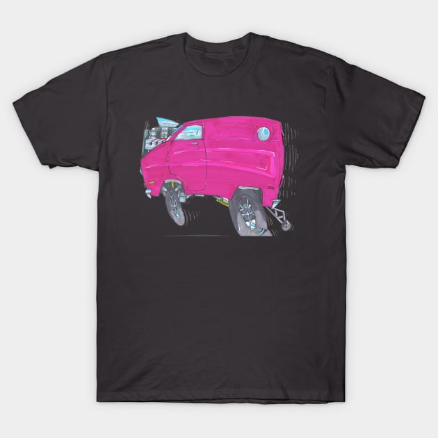 Retro Van Art T-Shirt by FnWookeeStudios